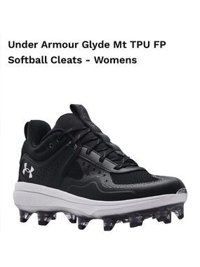 NEW NWOB Under Armour Glyde Mt TPU FP
Softball Cleats Shoes Womens size 10
